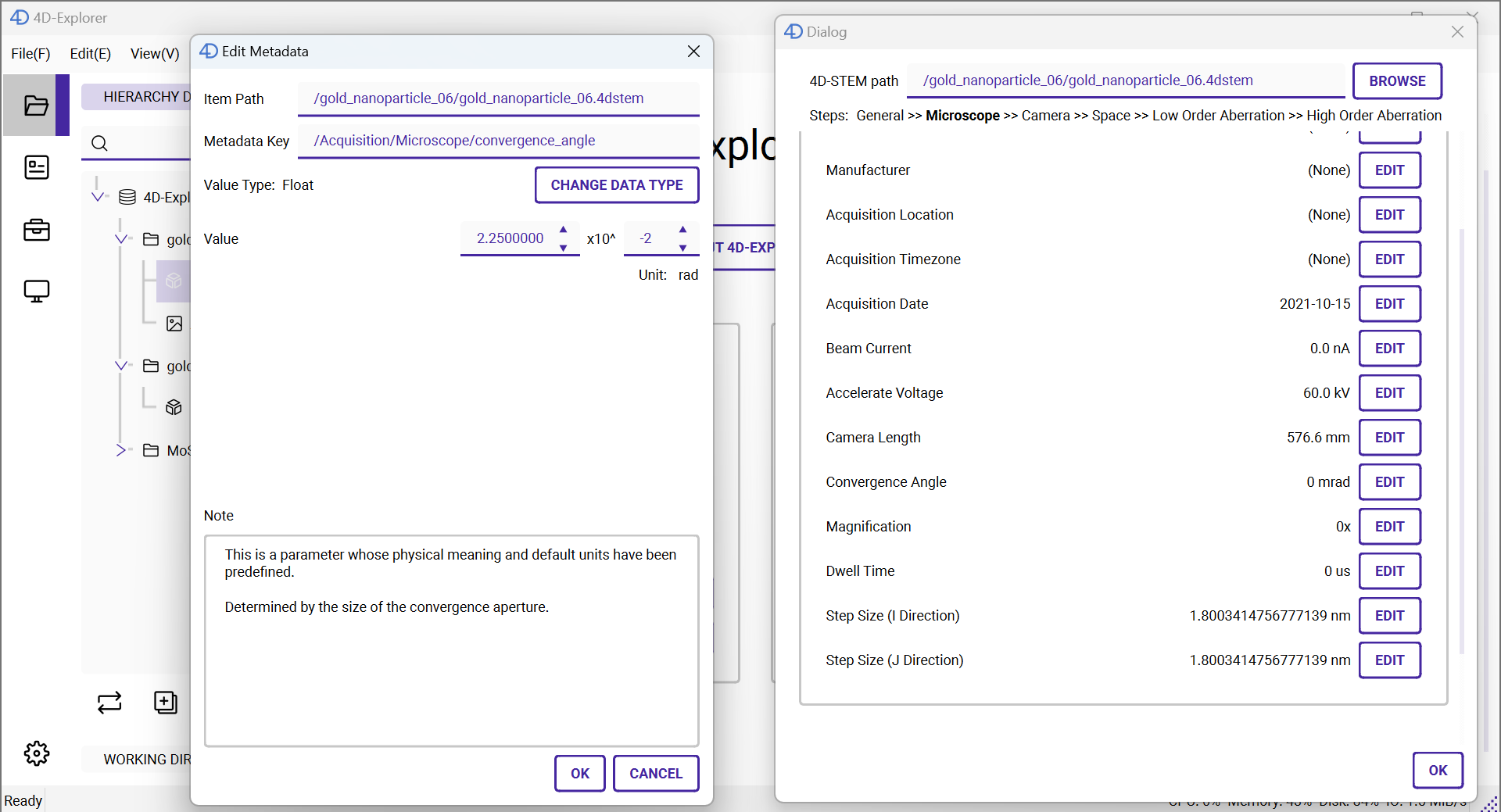 Edit Convergence Angle
