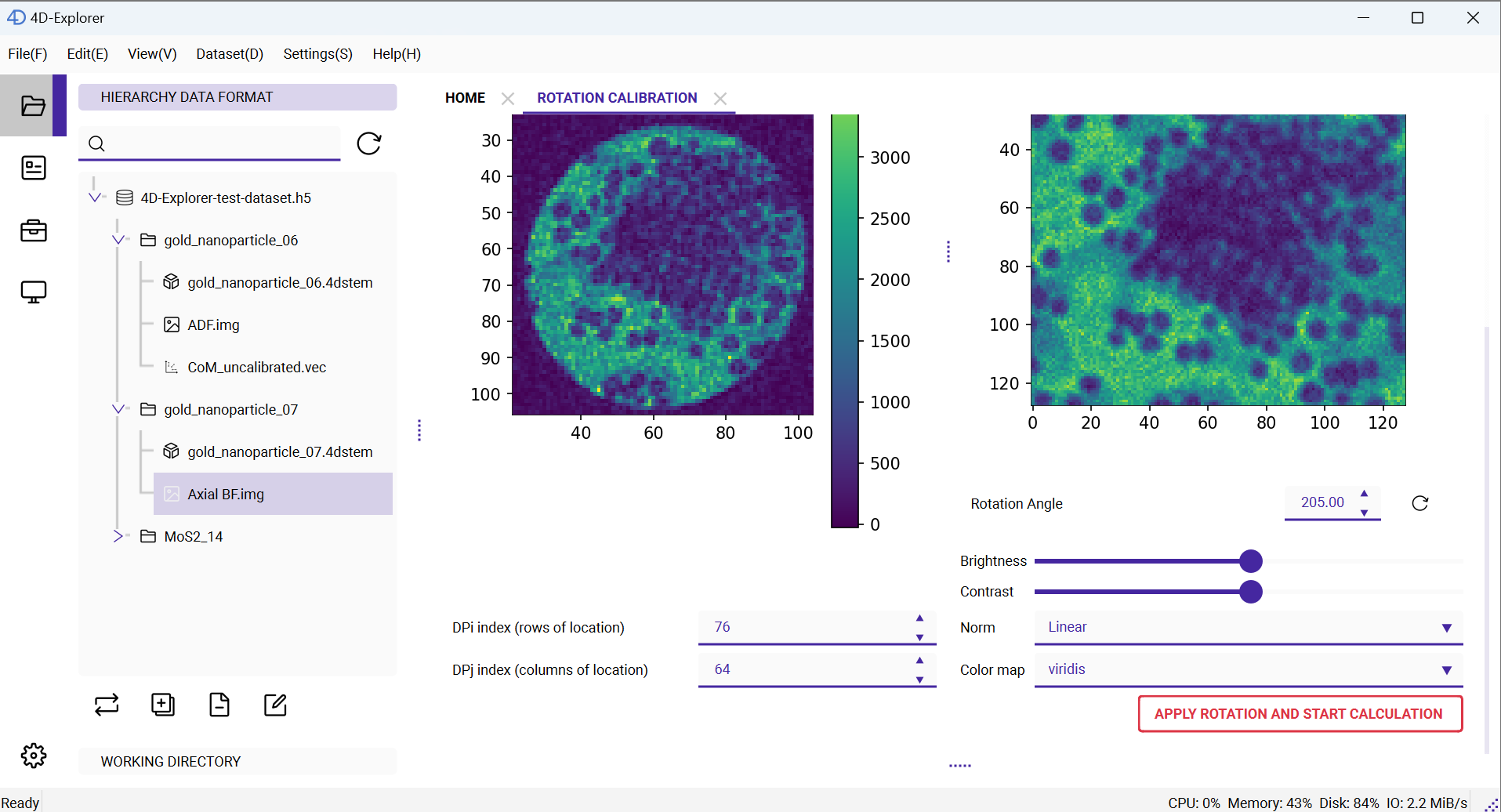 Rotate Diffraction Pattern
